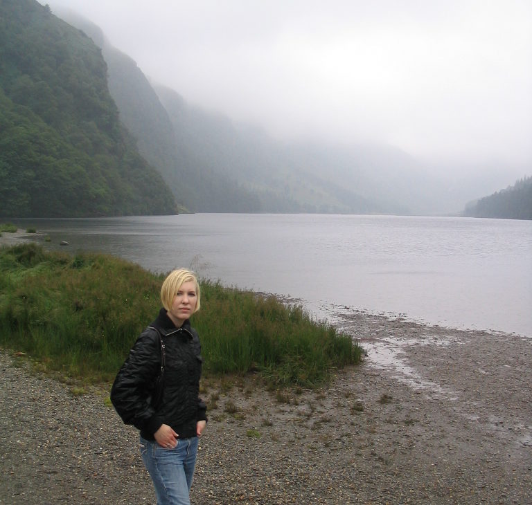 Michelle at Glendalogh, Ireland