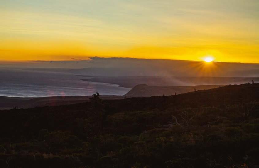 Hawaii’s Big Island:  Volcanoes National Park and BLACK SAND BEACHES