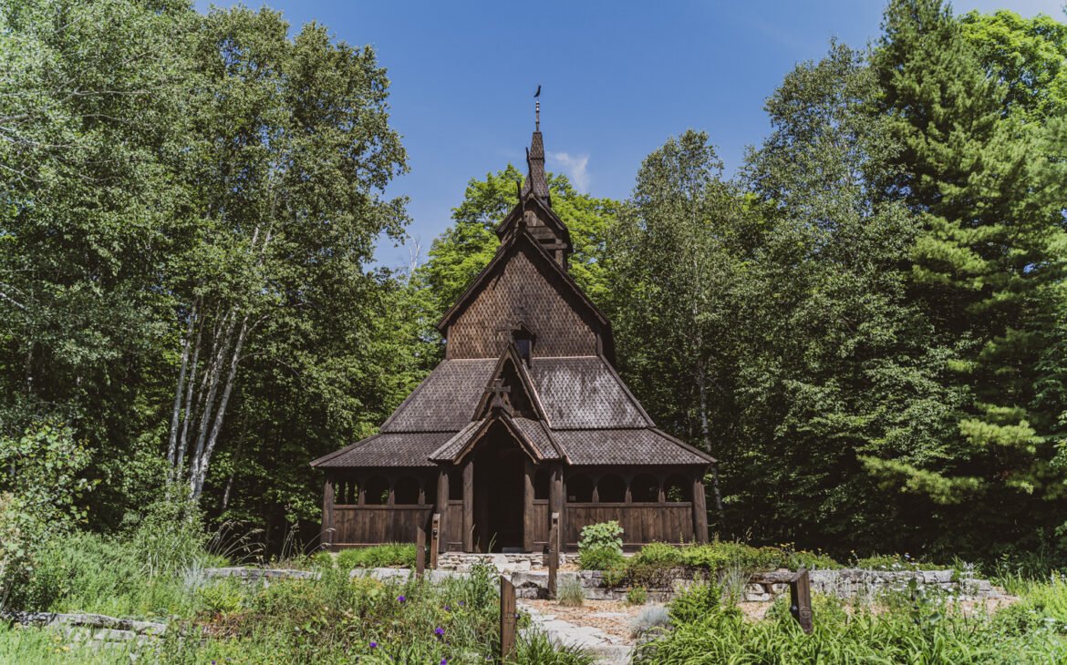 Stavkirke Church on Washington Island, WI