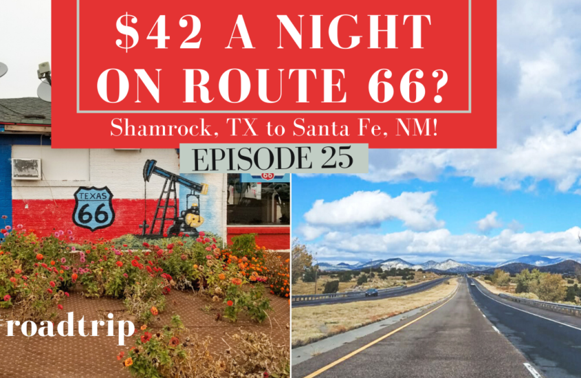 ROAD TRIP ACROSS BEAUTIFUL AMERICA: DRIVING Shamrock TX to Santa Fe NM | Wandering Journey EP 25