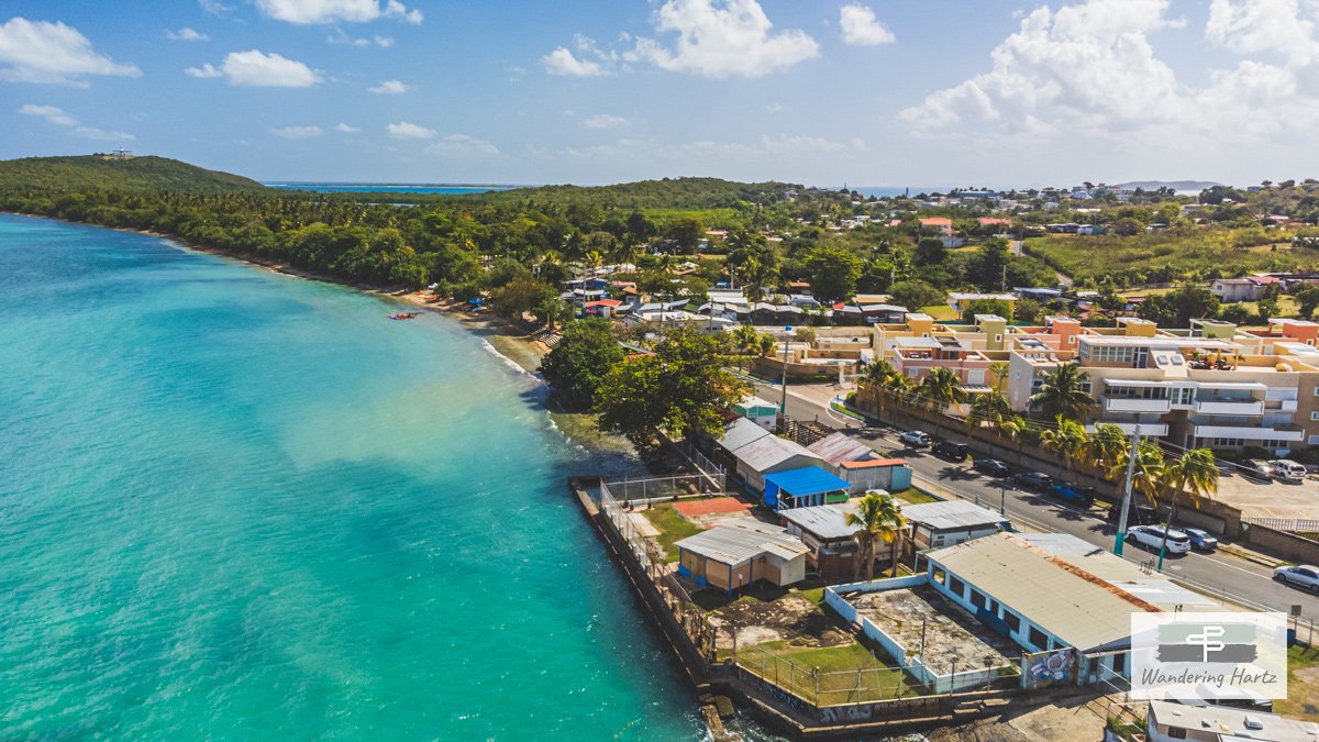 East side of Seven Seas Beach, Fajardo Puerto Rico from above © Joel Hartz