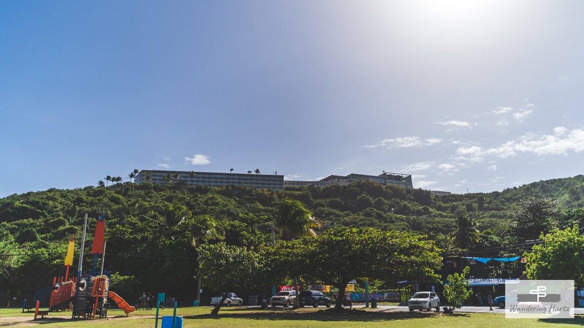 A view of El Conquistador Hotel and Parque Passivo in Las Croabas Fajardo