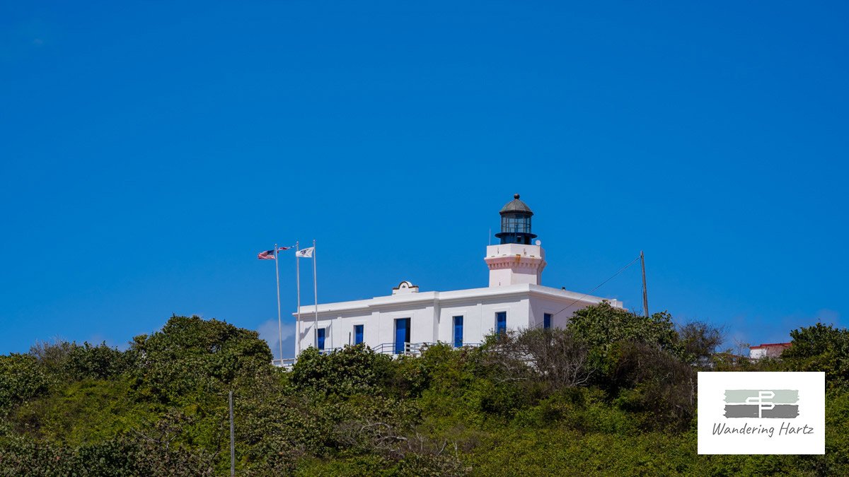 close shot of the Arecibo Lighthouse against clear blue sky in Puerto Rico