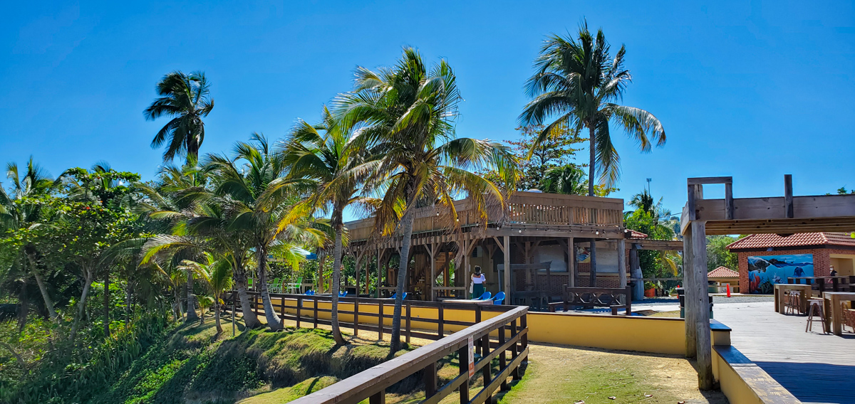 Olas Sunset Cafe at El Faro park Rincon, Puerto Rico