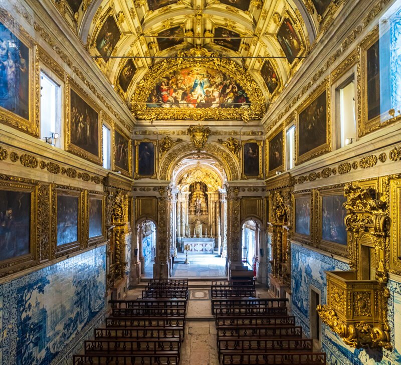 Interior Madre de Deus Church National Tile Museum Lisbon Portugal