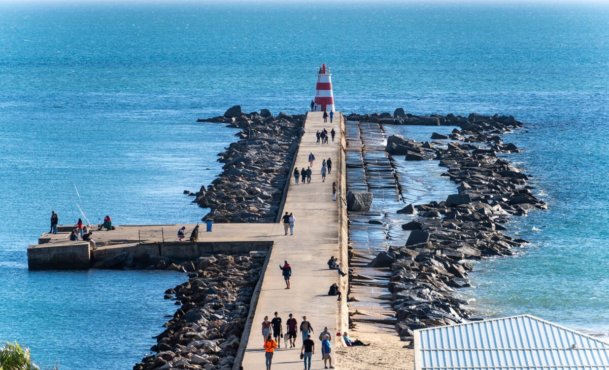 Jetty Praia de Rocha Portimão Portugal