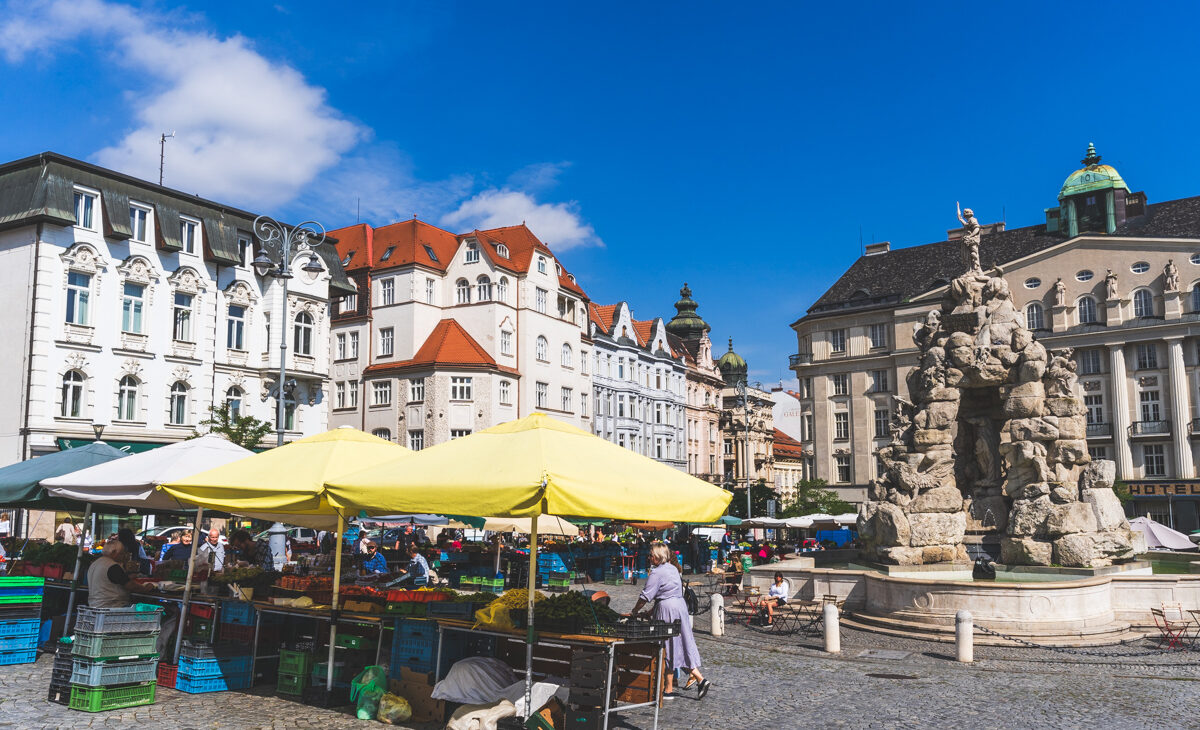 Market Square in Bruno, Czech Republic