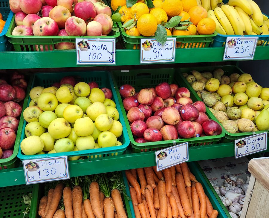 Fresh Produce for sale in Saranda Albania