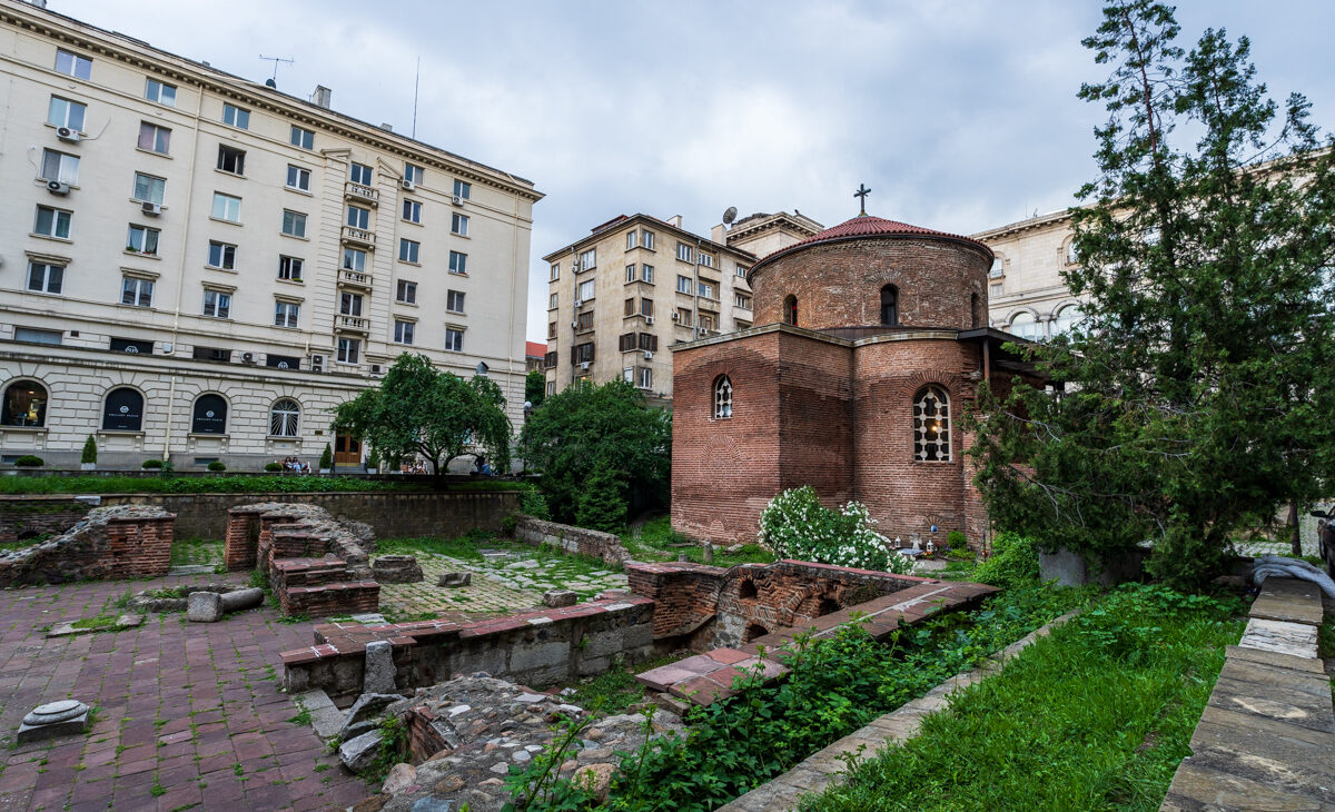 View of the The Saint George Rotunda Church in Sofia, Bulgaria