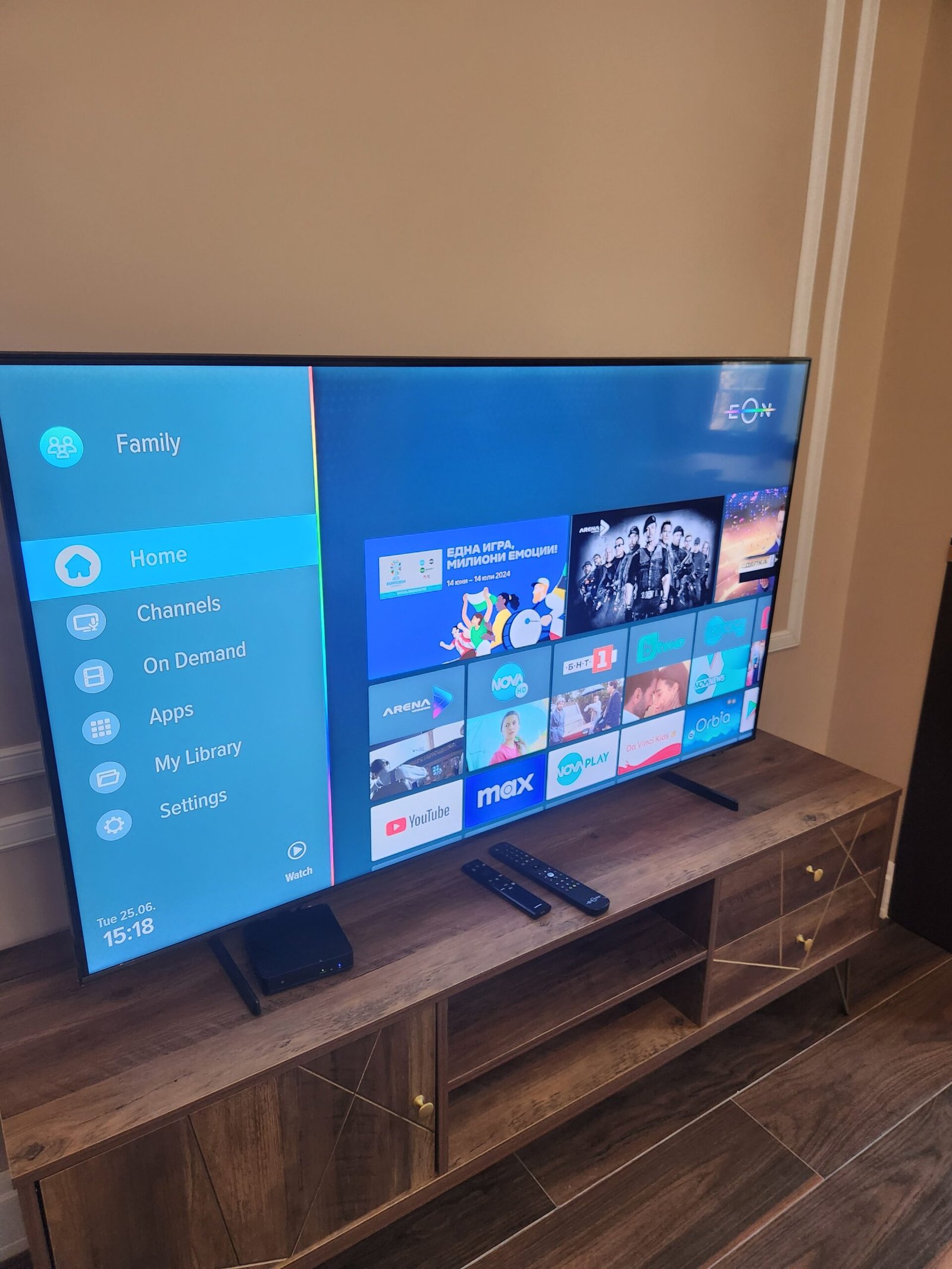 large smart TV