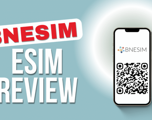 test reads: BNESIM Review with picture of smart phone