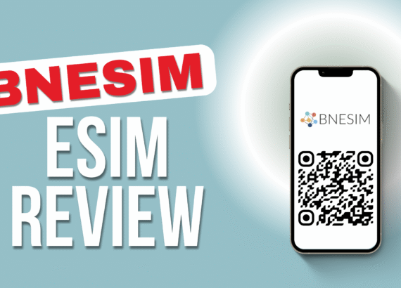 test reads: BNESIM Review with picture of smart phone